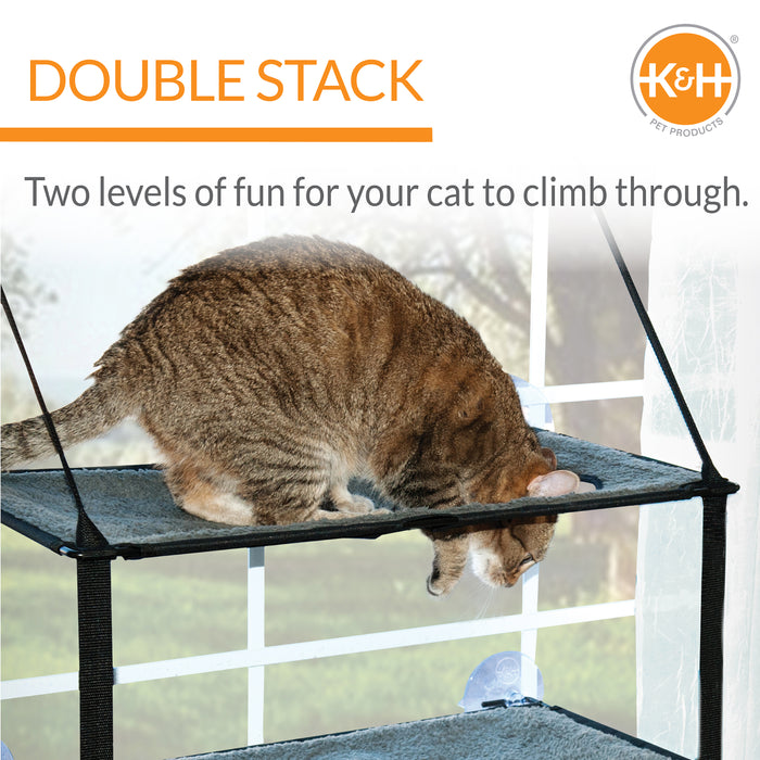 K&H EZ Mount Window Kitty Sill Double Stack