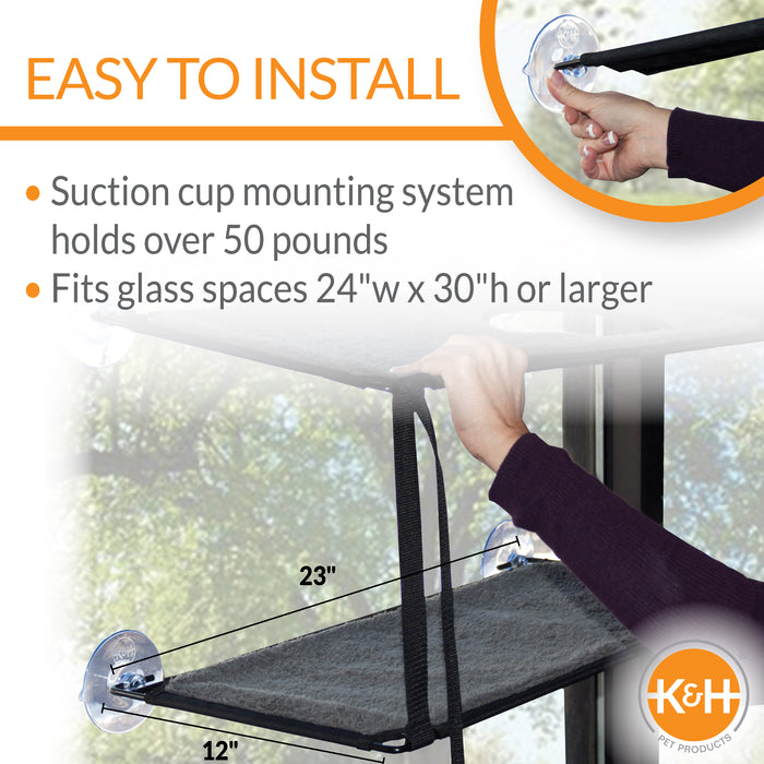 K&H EZ Mount Window Kitty Sill Double Stack