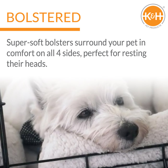 K&H Deluxe Bolster Crate Pad