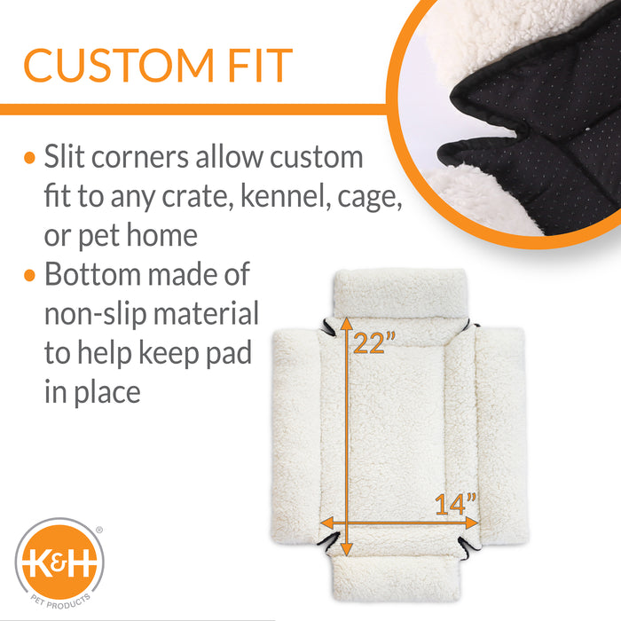 K&H Deluxe Bolster Crate Pad