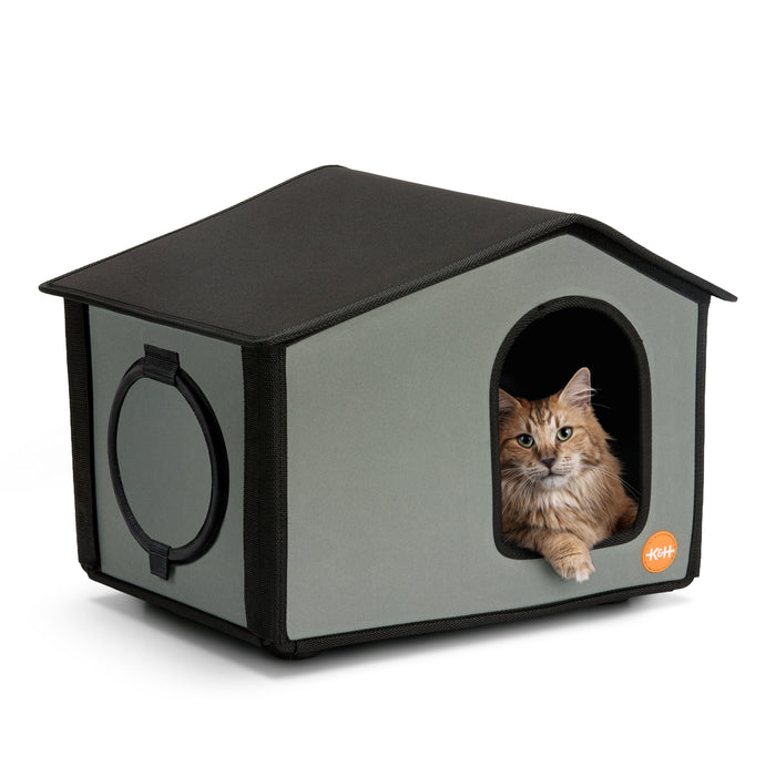 K&H Outdoor Kitty House Gray - Heated or Unheated