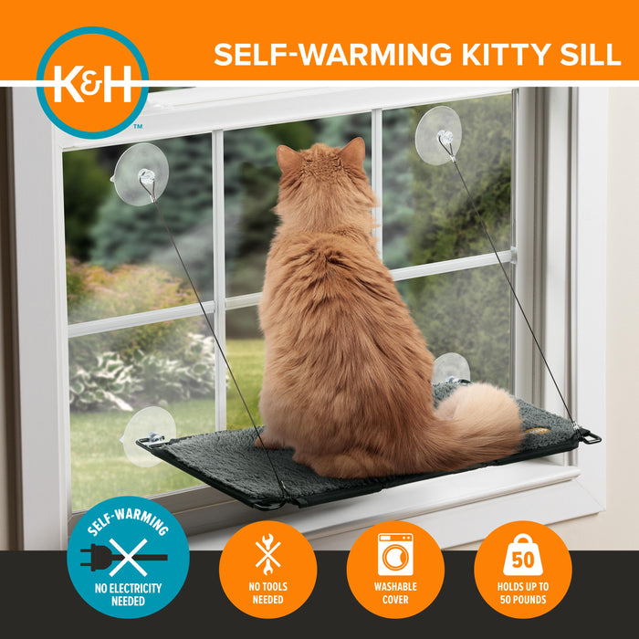 K&H Self-Warming Window Lounger Cat Perch