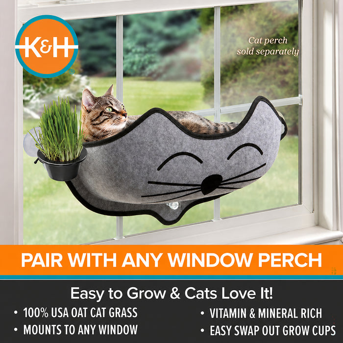 K&H EZ Mount Window Cat Grass Grow Station