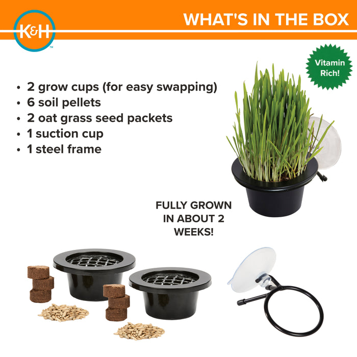 K&H EZ Mount Window Cat Grass Grow Station