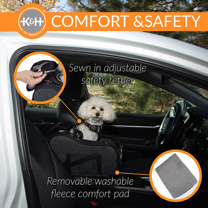 K&H Portable Pet Console Booster Dog Car Seat