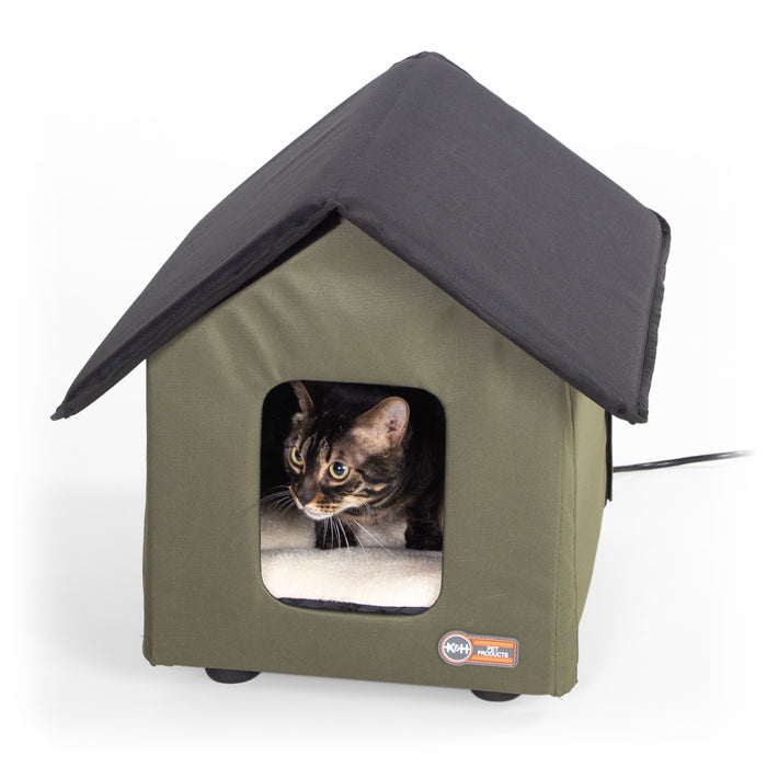 K&H Elevated Outdoor Kitty House (Heated or Unheated)