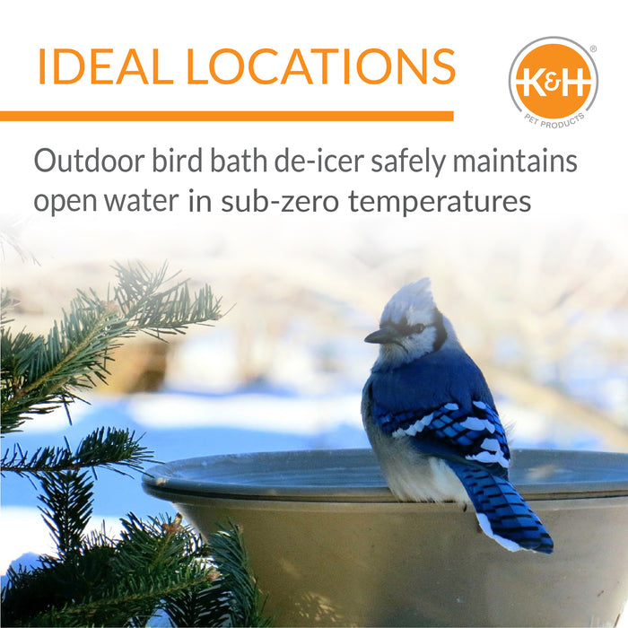 K&H Super Ice Eliminator Bird Bath Deicer