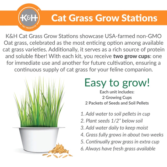 K&H EZ Mount Window Kitty Sill Cat Perch with Cat Grass Grow Station - Multi-Level