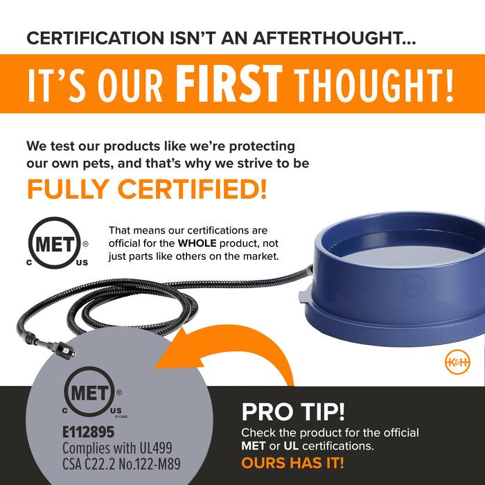 K&H Thermal-Bowl Heated Outdoor Water Bowl