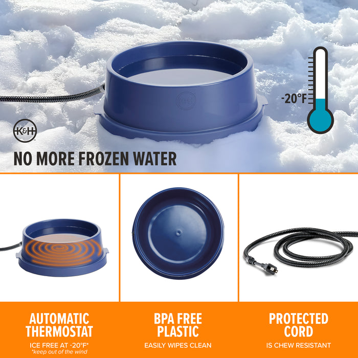 K&H Thermal-Bowl Heated Outdoor Water Bowl