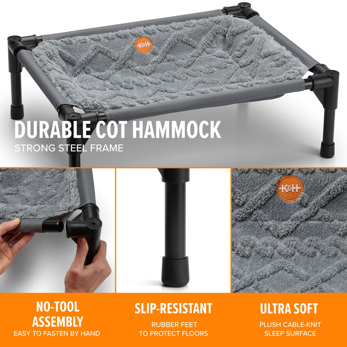 K&H Elevated Hammock Cat Bed for Indoor Cats