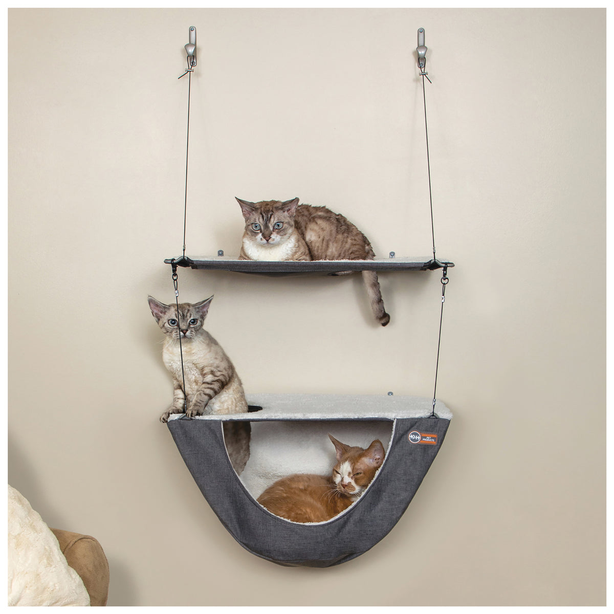 K&H Wall Mount Cat Shelf & Cat Hammock — K&H Pet Products