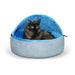 Kitty Bed Hooded Gray Blue2