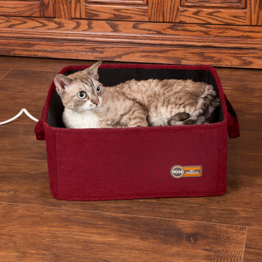 K&H Thermo-Basket Pet Bed - Red, Cat