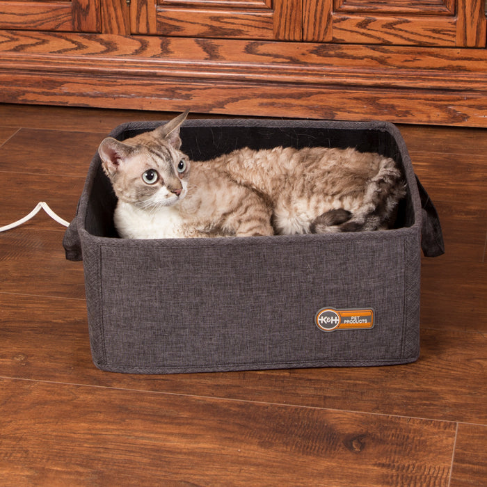 K&H Thermo-Basket Pet Bed - Gray, Cat