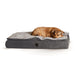 K&H Feather-Top Ortho Bed Medium Charcoal/Gray
