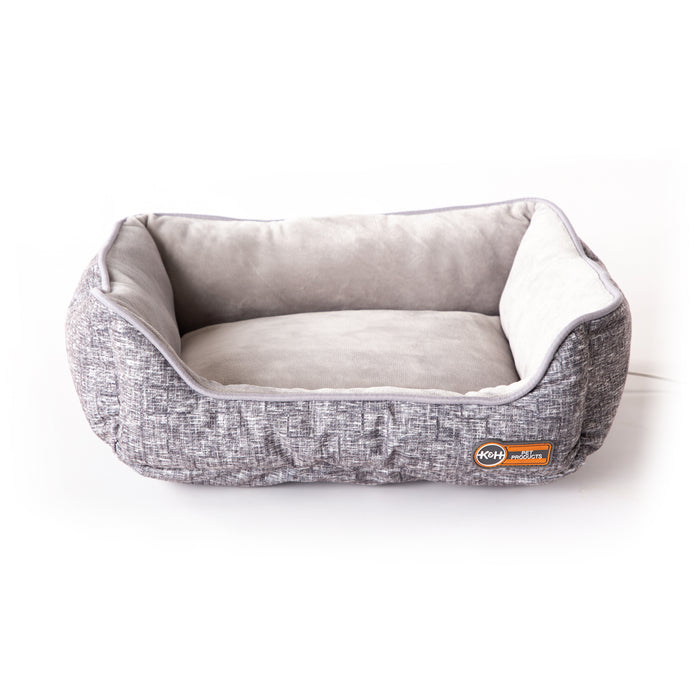 K&H Mother's Heartbeat Heated Puppy Pet Bed with Bone Pillow