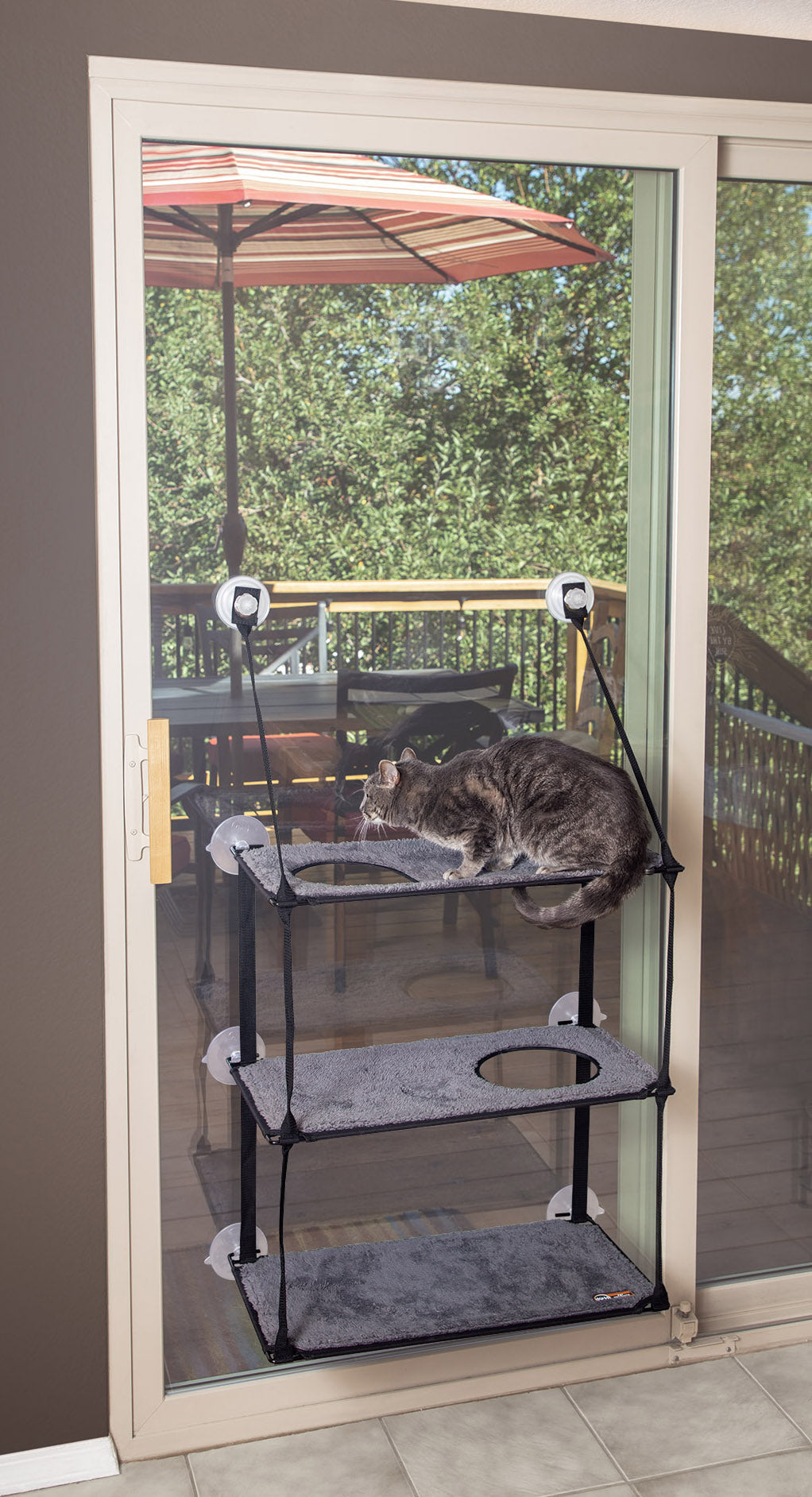 EZ Mount Window Kitty Sill Triple Stack K&H Pet Products