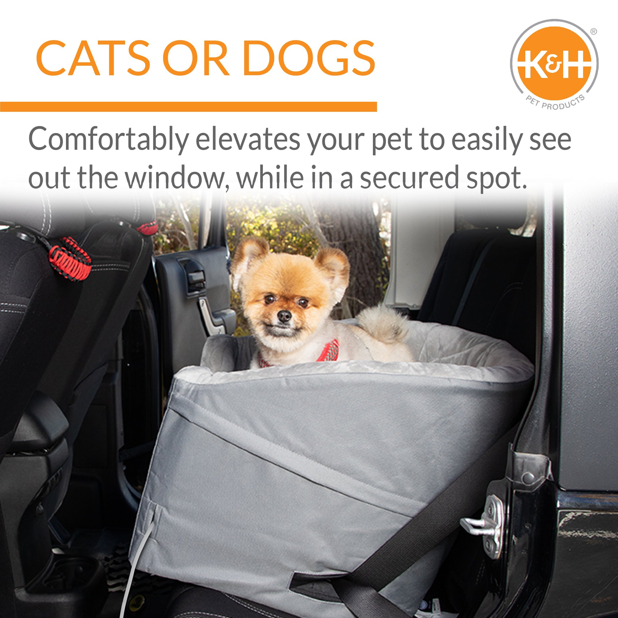 K&H Bucket Booster® Elevated Dog Car Seat K&H Pet Products
