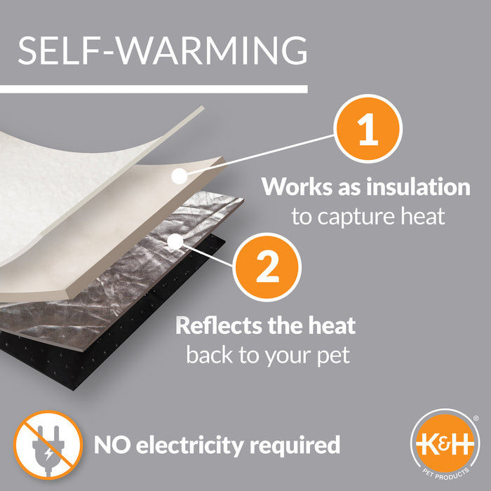 K&H Self-Warming Bolster Pet Bed