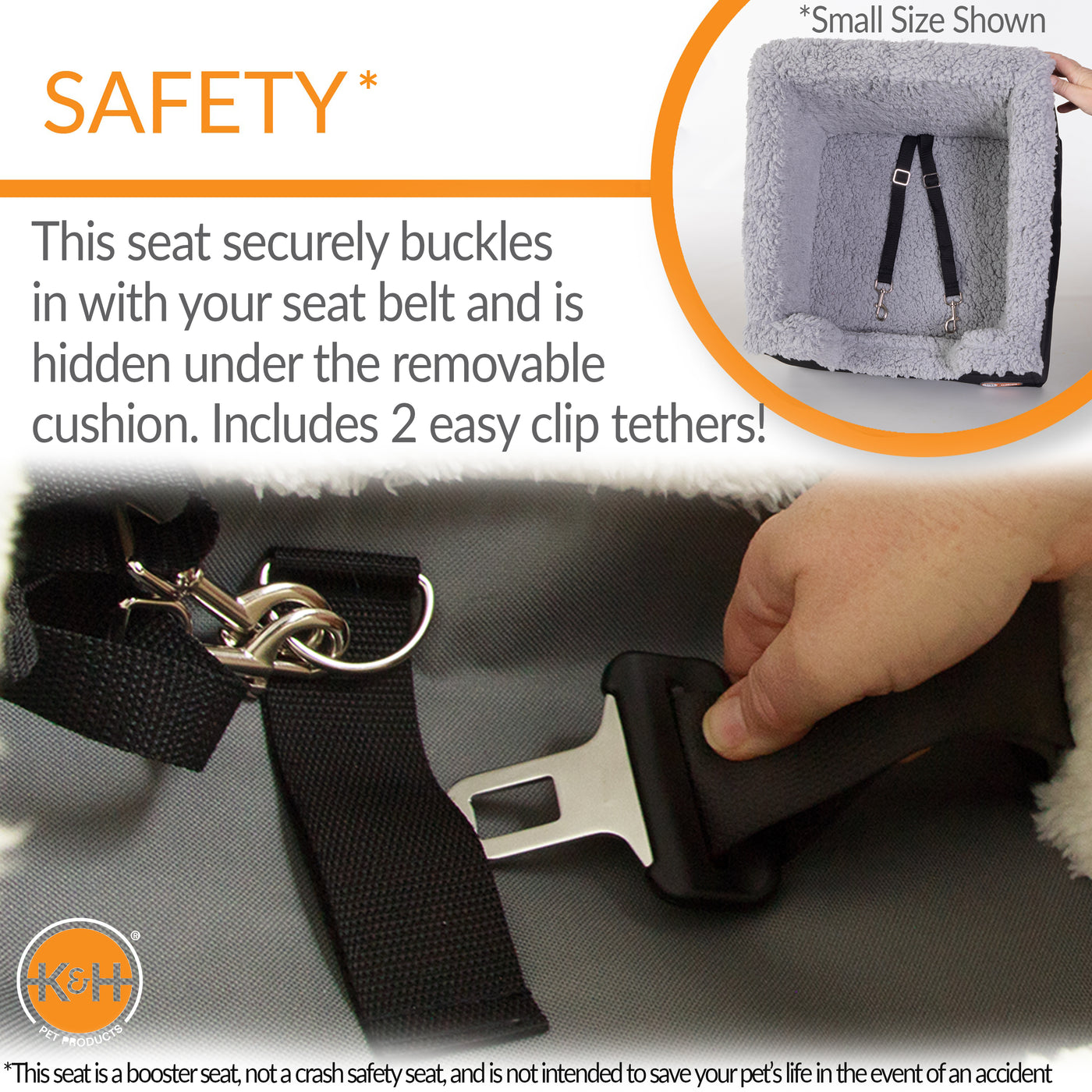 K&H Bucket Booster® Elevated Dog Car Seat K&H Pet Products