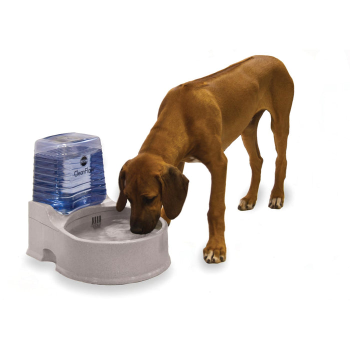 CleanFlow Water Filter Dog Bowl With Reservoir Large