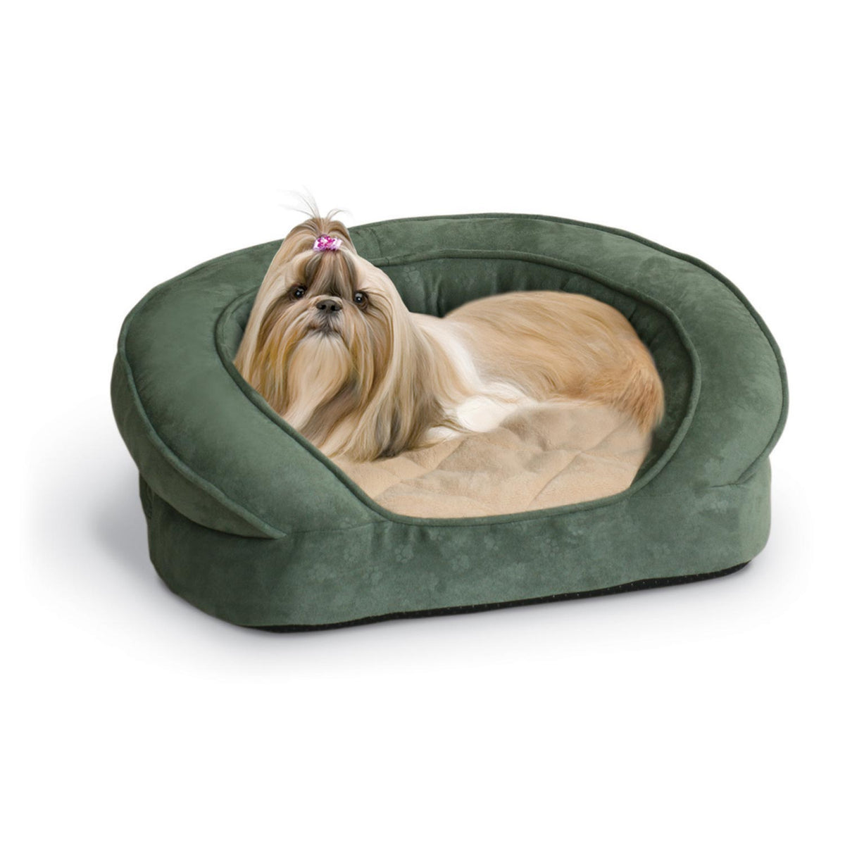 Large orthopedic dog bed with bolster best sale