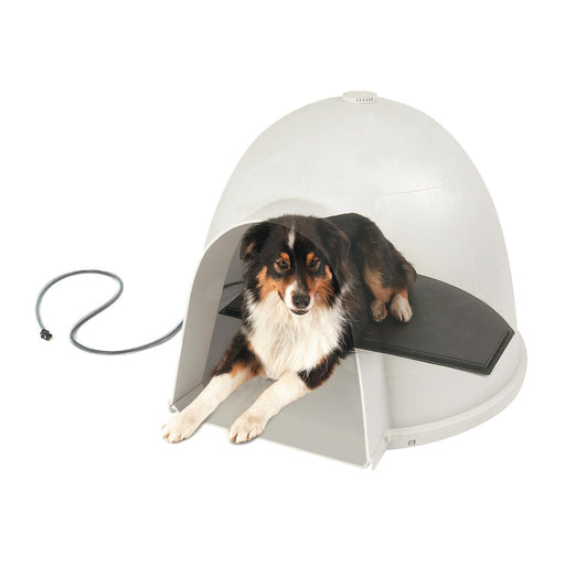 Igloo-Style Heated Pad Dog Bed