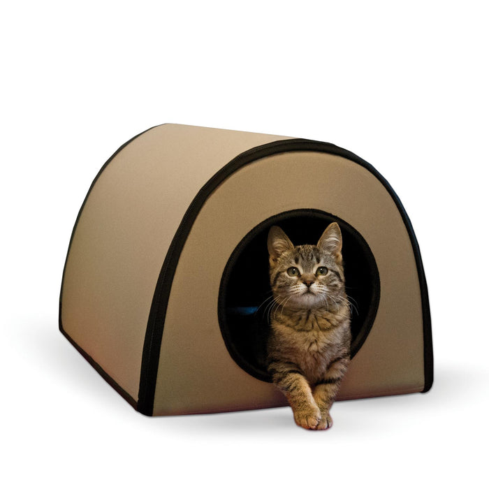 K&H Mod Thermo-Kitty Shelter Tan