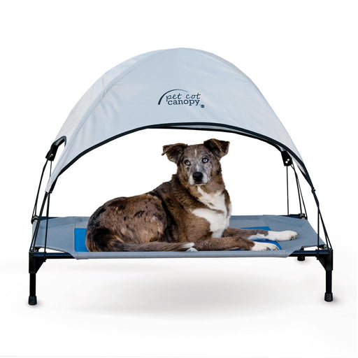 Pet Cot Canopy Gray