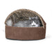 Thermo-Kitty Bed Deluxe Hooded Mocha